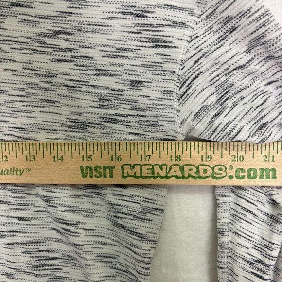 Lululemon Women's Heathered Striped Grey Scoop Neck Workout Long Sleeve Top Size - Picture 9 of 9